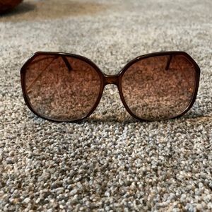 Oversized trendy sunglasses